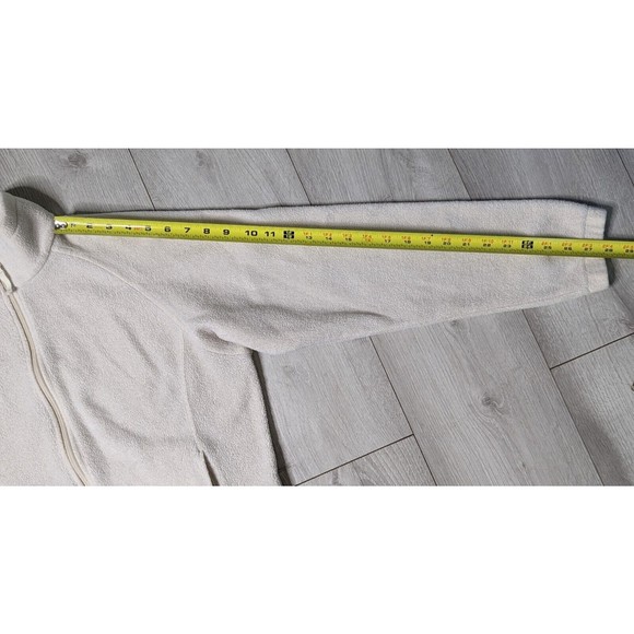 Columbia Jacket Womens Medium Ivory Full Zip Mock Neck Long Sleeve Fleece - Picture 10 of 11